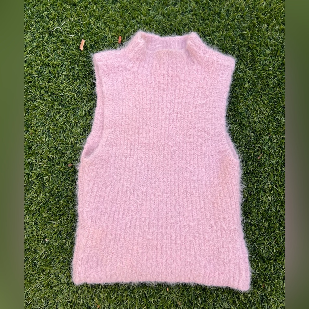 Zara Pink Sweater Vest/Top